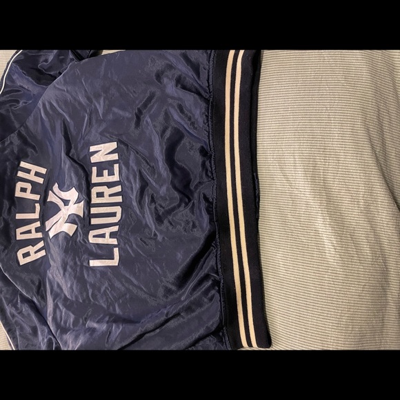 POLO RALPH LAUREN YANKEES JACKET AVIATOR NAVY BLUE - Picture 5 of 10
